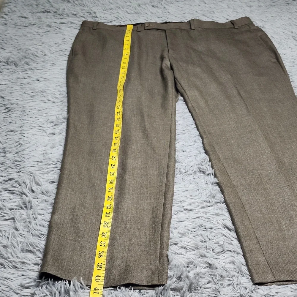 Lauren‎ Ralph Lauren Dress Pants Mens 42x30 Brown Polyester Rayon 42W x 30L